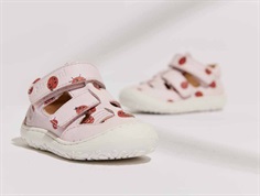 Bisgaard Hana sandal pink with ladybugs  